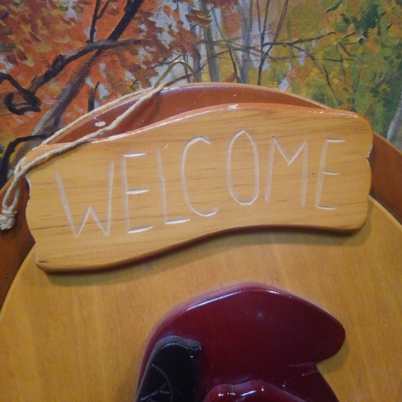 🌻 🎃 Welcome Sign 🔥 Vintage Hanging Wooden Art 🏠 Home Decor Fall 💎 Autumn 🍁 - Picture 3 of 9